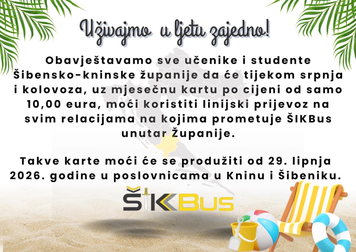 Uvode se posebne ljetne pretplatne karte za učenike i studente